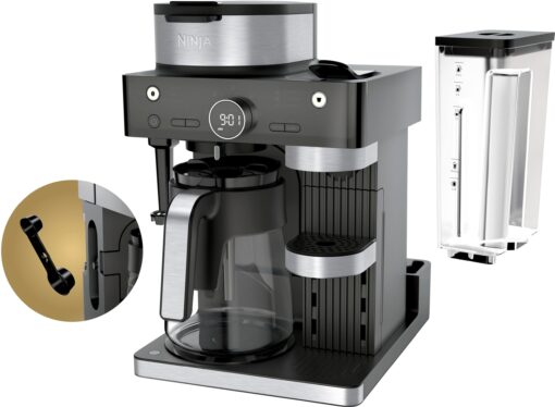 Ninja CFN602 Espresso & Coffee Barista System with Ristretto Function, Single-Serve Coffee, Compatible with Nespresso Capsule, 12-Cup Carafe, Built-in Frother, Cappuccino & Latte Maker (Renewed) - Image 2