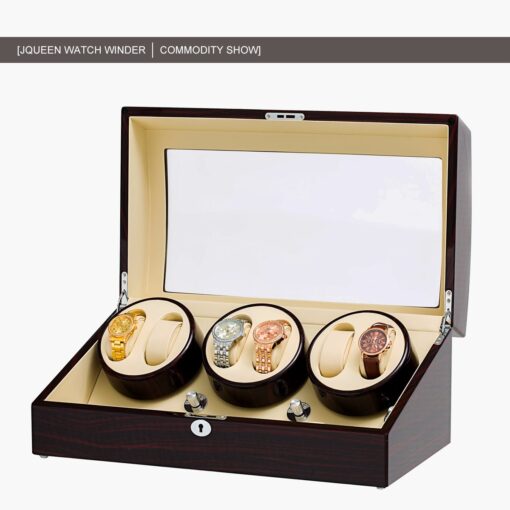 JQUEEN Six Watch Winders 7 Storages with Three Quiet Mabuchi Motors - Image 2
