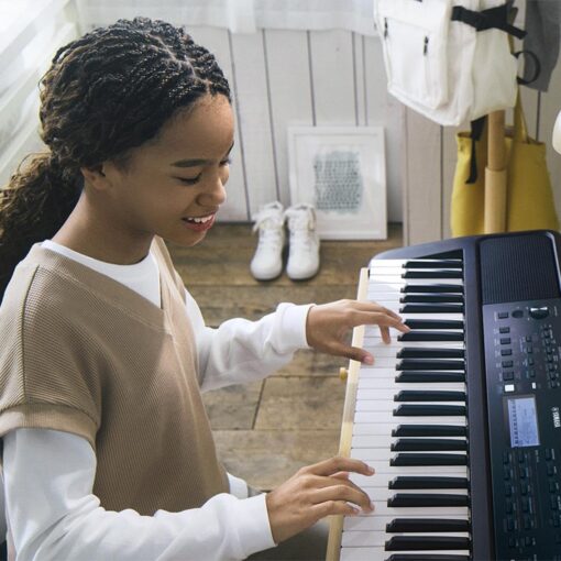 Yamaha 61 Touch Sensitive Keys Portable Keyboard for Beginners with Music Rest, Power Adapter PSR-E383 - Image 7