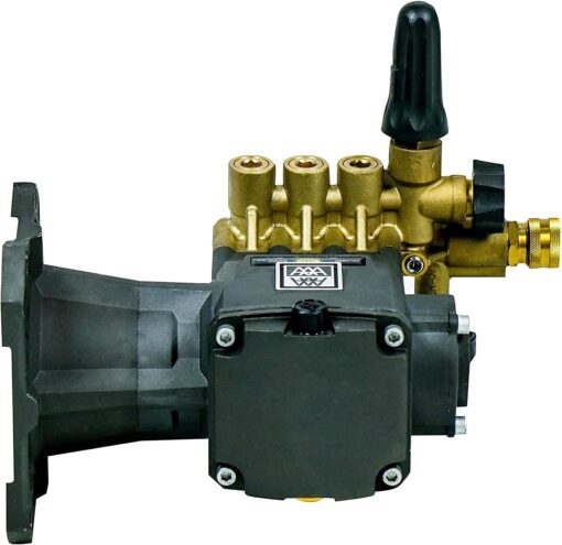 AAA 90034 Horizontal Triplex Plunger Replacement Pressure Washer Pump Kit, 4400 PSI, 4.0 GPM, 1" Shaft, Includes Hardware and Siphon Tube, for Industrial Gas Powered Machines, Black - Image 2