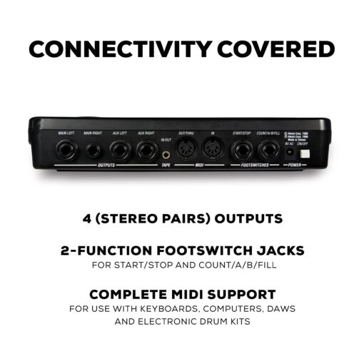 Alesis SR-16 - Studio-Grade Standalone Drum Machine With On-Board Sound Library, Performance Driven I/O and In-Built Effects - Image 3
