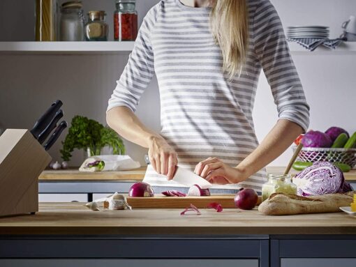 WÜSTHOF Gourmet 3-Piece Chef's Knife Set, Black - Image 5