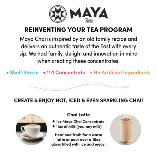 Maya Chai Tea Concentrate, Devi, Extra Spice, Heritage Recipe, Pump Included, 64 Fluid Ounce (Pack of 6) - Image 4