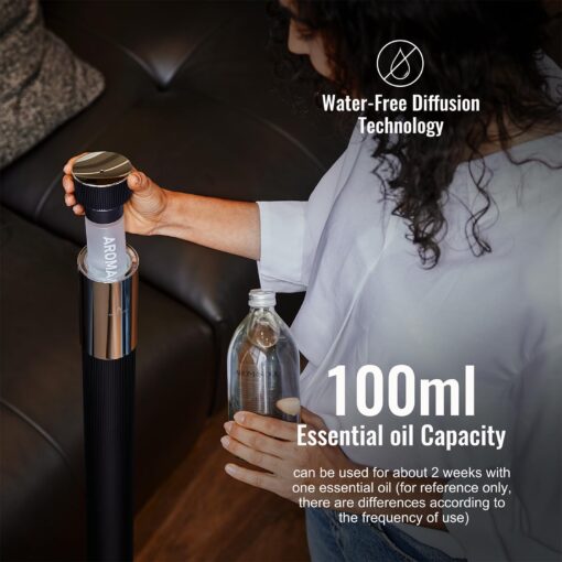 40-inch Large Area Hotel Collection Diffuser, Cordless Rechargeable APP Control Waterless Essential Oil Diffuser，Scent Machine for Home,2000Sq.Ft Coverage, for Home, Hotel,Office,Spa,Deep Blue - Image 4