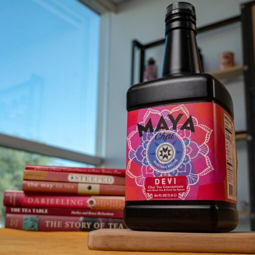 Maya Chai Tea Concentrate, Devi, Extra Spice, Heritage Recipe, Pump Included, 64 Fluid Ounce (Pack of 6) - Image 6