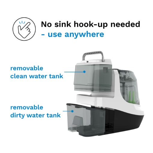 Baby Brezza Bottle Washer Pro - Baby Bottle Washer, Sterilizer + Dryer - All in One Machine Cleans Bottles, Pump Parts, & Sippy Cups - Replaces Hand Washing, Bottle Brushes and Drying Racks - Image 7