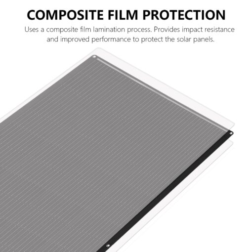 XINPUGUANG Flexible Solar Panel 200 Watts Monocrystalline Fiberglass Solar Modules Charger Off-Grid for 12V System Boat RV Cabin Van Car Uneven Surfaces (200W) - Image 4