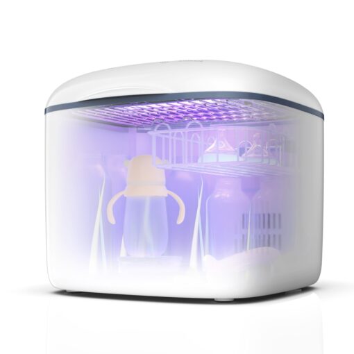 GROWNSY UV Sanitizer and Dryer, 4in1 Cleaner and Sanitizing Machine UV Sanitizer Box Household for Baby Bottles Toys Clothes Baby Stuff, for Family Toothbrush Beauty Tools Phone