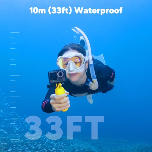 AKASO Brave 8 Lite Waterproof Action Camera with 4K60 Ultra HD Video, 20MP Photos, HDR, Touch Screen, SuperSmooth Stabilization, 8X Slow Motion, Zoom, Super Wide Angle, Remote Control and Accessories - Image 5