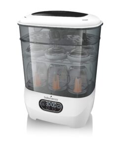 Baby Brezza Bottle Sterilizer and Dryer Advanced – Electric Steam Sterilization Machine Universal Sterilizing for All Bottles: Plastic + Glass Pacifiers Breast Pump Parts - HEPA Filtration