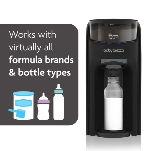 Baby Brezza Formula Pro Advanced WiFi Formula Dispenser - Automatically Mix a Warm Formula Bottle From Your Phone Instantly – Easily Make Bottle With Automatic Powder Blending Machine, Black - Image 6