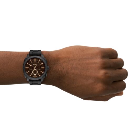 Fossil Men's Machine Chronograph Black Stainless Steel Watch - Image 5