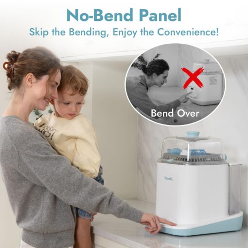 Papablic Bottle Washer Pro, Baby Bottle Washer & Sterilizer & Dryer, 4-in-1 Bottle Washer Sanitizer for Bottles, Pump Parts, & Baby Essentials - Quick & Clean with 60 Detergent Tablets - Image 2