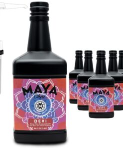 Maya Chai Tea Concentrate, Devi, Extra Spice, Heritage Recipe, Pump Included, 64 Fluid Ounce (Pack of 6)