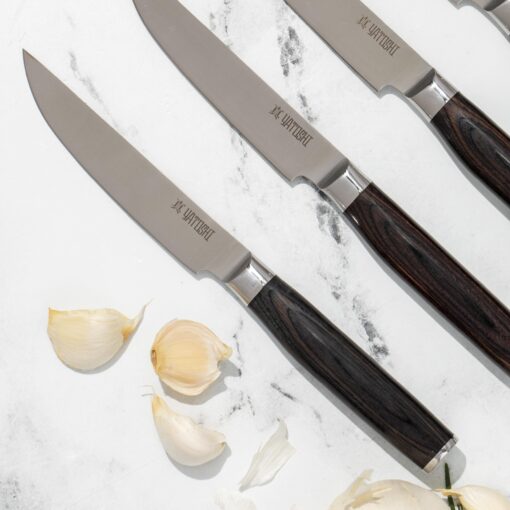 Yatoshi 15 Piece Knife Block Set - Pro Kitchen Knife Set Ultra Sharp High Carbon Stainless Steel with Ergonomic Handle - Image 2