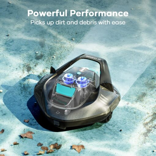 AIPER Cordless Robotic Pool Vacuum, Self-Parking Technology, Portable, Ideal for Above-Ground Flat Pool up to 40 Feet, Grey - Image 7