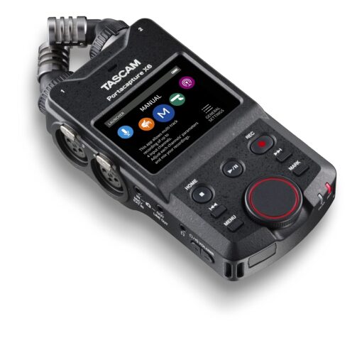 TASCAM Portacapture X6 32-bit Float Portable Audio Recorder, Field Recorder for Video, Music, Podcast, Voice, Podcasting