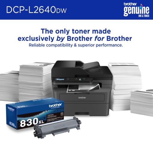 Brother DCP-L2640DW Wireless Compact Monochrome Multi-Function Laser Printer with Copy and Scan, Duplex, Mobile, Black & White | Includes Refresh Subscription Trial(1), Amazon Dash Replenishment Ready - Image 6
