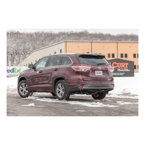 CURT 13200 Class 3 Trailer Hitch, 2-Inch Receiver, Fits Select Toyota Highlander, GLOSS BLACK POWDER COAT - Image 4