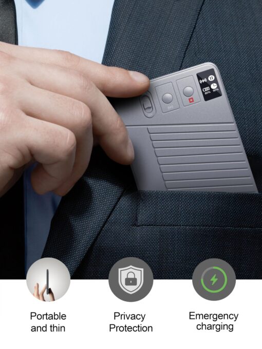 AI Voice Recorder - Record,Transcribe,Charge 3 in 1,Support 107 Languages,Avoid Missing Meeting Highlights,64 GB,ChatGPT Driven AI Summarization,App Control,Mind Mapping,Bluetooth Distance 50ft - Image 3
