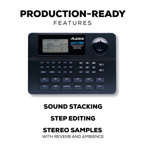 Alesis SR-16 - Studio-Grade Standalone Drum Machine With On-Board Sound Library, Performance Driven I/O and In-Built Effects - Image 4