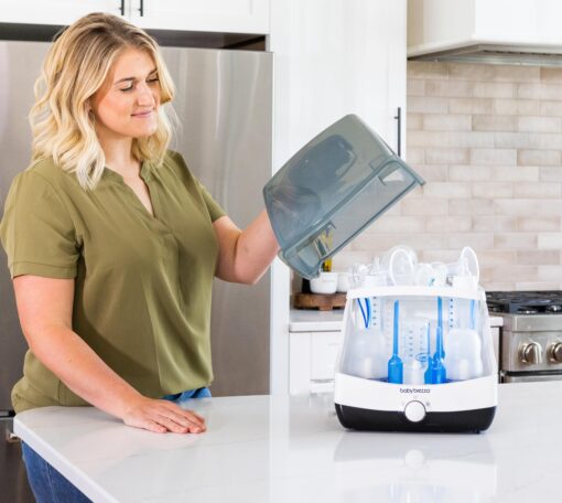 Baby Brezza 10 Minute Baby Bottle Sterilizer + Dryer - Superfast Electric Steam Sterilization - Universal Sterilizing for All Bottles, Pacifiers + Breast Pump Parts - Image 2