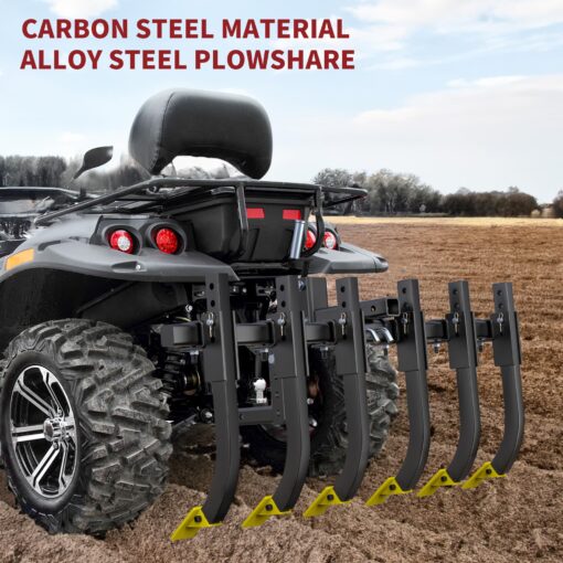 YITAMOTOR ATV/UTV Plow Implement Cultivator with 6 Scarifier Shank Fits for YITAMOTOR ATV/UTV Manual Implement Lift - Image 3
