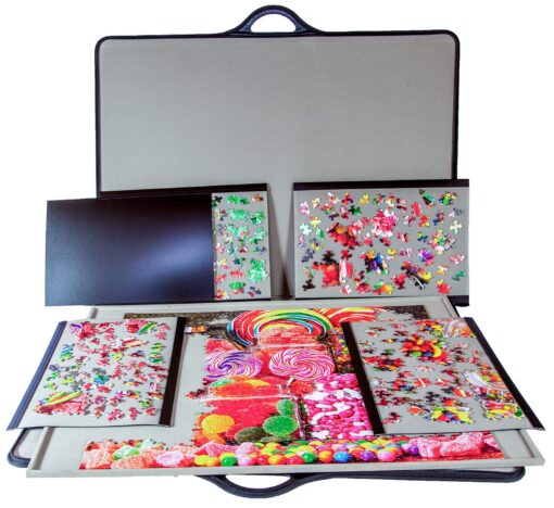 jigthings – Jigsort 1500 – Jigsaw Puzzle Board with Carry Case for Puzzles up to 35.5" x 25.5". Saves and Stores Most 1500 Piece Puzzles