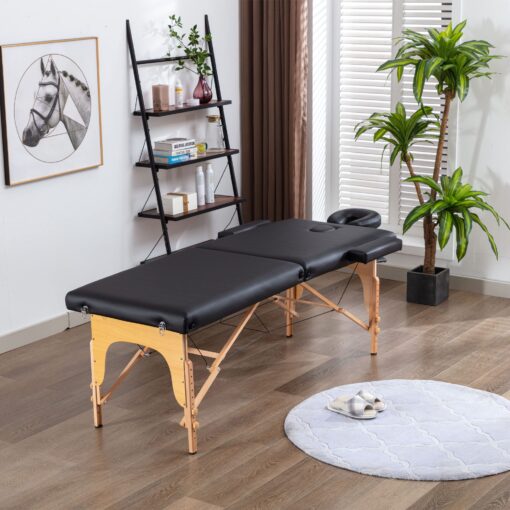 KCC Memory Foam Massage Table Premium Portable Foldable Massage Bed Height Adjustable, 84 Inches Long 28 Inchs Wide Home Salon Spa Bed Tattoo Table with Accessories &Carrying Case, Easy Set Up - Image 8