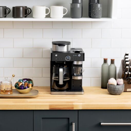 Ninja CFN602 Espresso & Coffee Barista System with Ristretto Function, Single-Serve Coffee, Compatible with Nespresso Capsule, 12-Cup Carafe, Built-in Frother, Cappuccino & Latte Maker (Renewed) - Image 3
