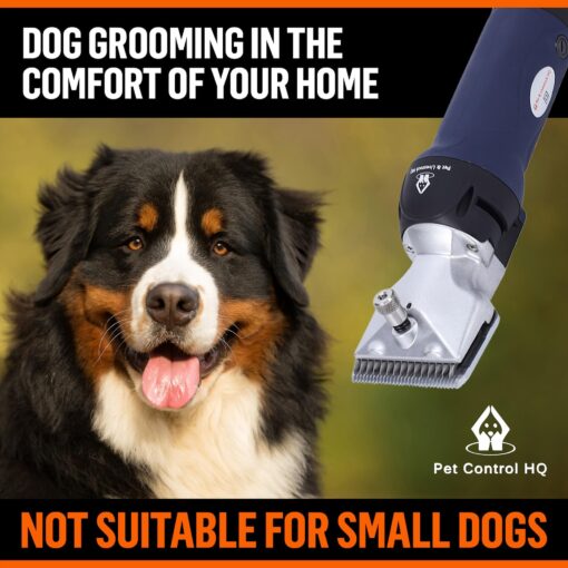 Professional Dog Grooming Clippers for Thick Coats - Shears Heavy Duty Hair Cutting Kit - Large Dog Shaver Set - Pet Trimmer for XL Large Dogs, Horses, Livestock - Image 3