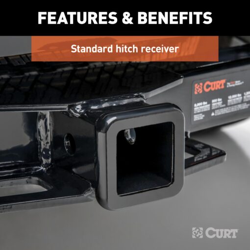 CURT 13487 Class 3 Trailer Hitch, 2-Inch Receiver, Fits Select Mitsubishi Outlander - Image 6