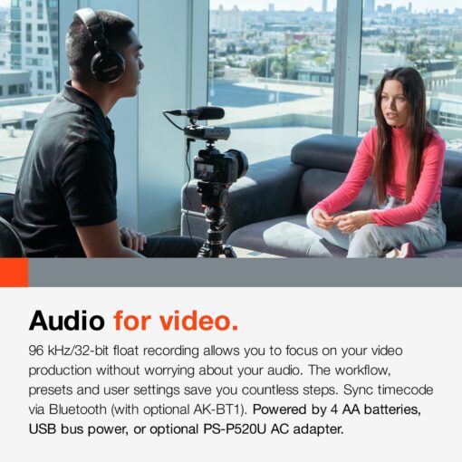 TASCAM Portacapture X6 32-bit Float Portable Audio Recorder, Field Recorder for Video, Music, Podcast, Voice, Podcasting - Image 5