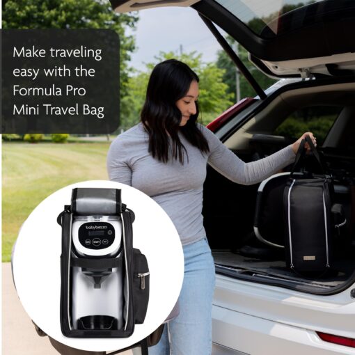 Baby Brezza Formula Pro Mini Baby Formula Mixer Machine Fits Small Spaces and is Portable for Travel– Bottle Makers Makes The Perfect Bottle for Your Infant On The Go, White - Image 3