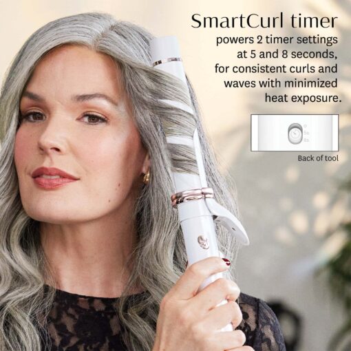 T3 CurlWrap 1" Automatic Rotating Curling Iron with Longer Barrel, 2 Timer Settings, 9 Heat Settings, Auto-Rotating Ceramic Barrel and Ion Generator for Fast, Easy Curls and Waves on All Hair Types - Image 12