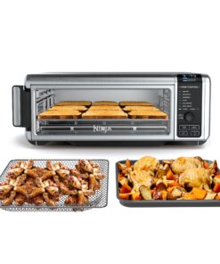 Ninja Foodi SP101/FT102CO Digital Fry, Convection Oven, Toaster, Air Fryer, Flip-Away for Storage, with XL Capacity, and a Stainless Steel Finish (Renewed)