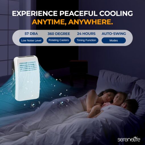 3-in-1 Portable Air Conditioner with Built-in Dehumidifier Function,Fan Mode, Remote Control, Complete Window Mount Exhaust Kit - Image 4