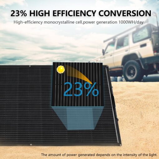 XINPUGUANG Flexible Solar Panel 200 Watts Monocrystalline Fiberglass Solar Modules Charger Off-Grid for 12V System Boat RV Cabin Van Car Uneven Surfaces (200W) - Image 3