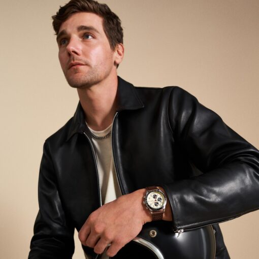 Fossil Men's Sport Tourer Quartz Stainless Steel Chronograph Watch, Color: Brown Leather (Model: FS6042) - Image 4
