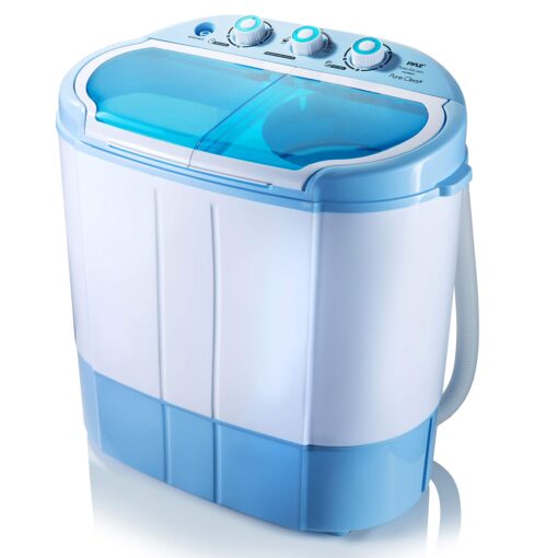 Pyle Portable 2-in-1 Washing Machine&Spin-Dryer-Convenient Top-Loading Easy Access,Energy&Water Efficient Design,Ideal for Smaller Loads-No Special Parts or Plumbing Required-2 FT Drainage Hose