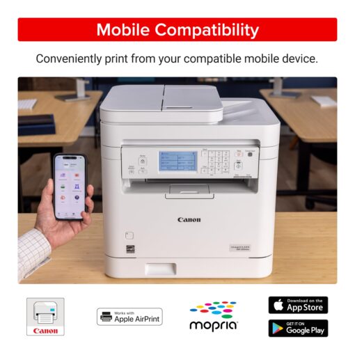 Canon imageCLASS MF289dw - Monochrome, Duplex, Wireless Laser Printer, All-in-One Print, Copy, Scan, Fax, Auto Document Feeder, 1 Year Limited Warranty, 35 PPM, White - Image 8