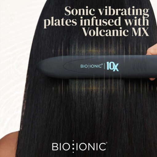 Bio Ionic 10X Styling Iron, 1" Hair Straightener with Moisturizing Heat Technology, Flat Iron for 10-Minute Styling, Hair Straightener and Curler - Image 3