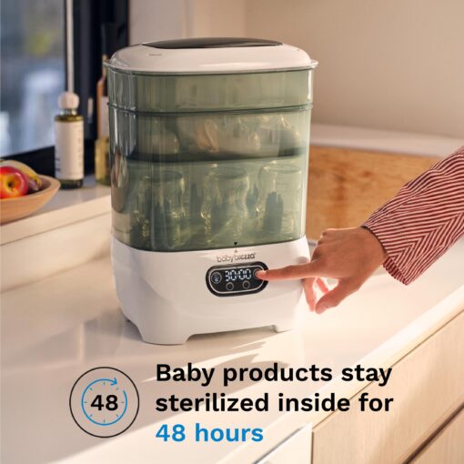 Baby Brezza Bottle Sterilizer and Dryer Advanced – Electric Steam Sterilization Machine Universal Sterilizing for All Bottles: Plastic + Glass Pacifiers Breast Pump Parts - HEPA Filtration - Image 6