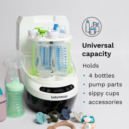 Baby Brezza Bottle Washer Pro - Baby Bottle Washer, Sterilizer + Dryer - All in One Machine Cleans Bottles, Pump Parts, & Sippy Cups - Replaces Hand Washing, Bottle Brushes and Drying Racks - Image 6