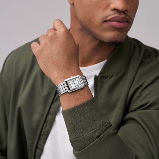 Fossil Men's Carraway Quartz Stainless Steel Three-Hand Watch, Color: Silver (Model: FS6008) - Image 4