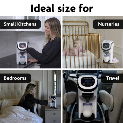 Baby Brezza Formula Pro Mini Baby Formula Mixer Machine Fits Small Spaces and is Portable for Travel– Bottle Makers Makes The Perfect Bottle for Your Infant On The Go, White - Image 5