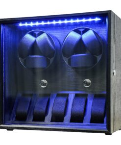 Oryx 6 Watch Winder for Automatic Watches, Rotating Watch Box 5 Rotation Modes Setting Display Case with Extra Watch Storages and LED Light, Lockable Winders USB Powered Super Quiet Mabuchi Motor