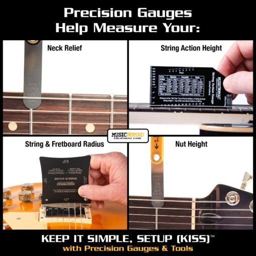MusicNomad KEEP IT SIMPLE, SETUP (KISS)™ Starter Kit Bundle - 6 pc. Gauge Set, 26 pc. Guitar Tech Tool Set, 11 pc. Truss Rod Wrench Set (MN609) - Image 4