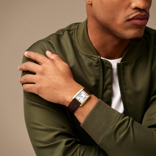 Fossil Men's Carraway Quartz Stainless Steel and Leather Three-Hand Watch, Color: Gold, Brown (Model: FS6011) - Image 6