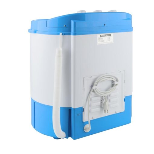 Pyle Upgraded Version Pyle Portable Washer & Spin Dryer, Mini Washing Machine, Twin Tubs, Spin Cycle w/Hose, 11lbs. Capacity, 110V - Ideal For Compact Laundry - Image 7